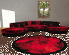 CAN Black N Red Couch