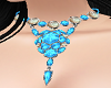 Light Blue Gem Necklace