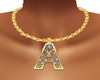 Gold Chain Letter A