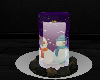 snowman candle