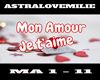 MON AMOUR JE T AIME