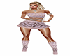 traje rosa