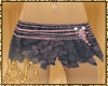 BB*Pnk/Blck Stripe Skirt