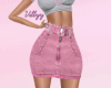 Pink Denim Skirt♥