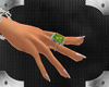 Emerald & Silver Ring(R)