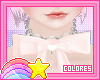 Andro bow choker Pink