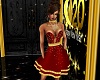 Red N Gold Short Dress