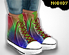 ! Worn Rainbow Sneakers