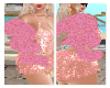 Pink fur coat
