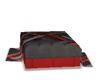 Red & Gray Ottoman