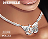 E* Butterfly Necklace