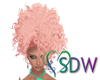 Hair Pink Afro