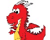 Red dragon sticker