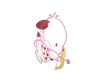 pochacco v-day cutout