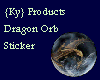 {Ky} Dragon Orb Sticker