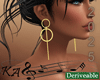 Boho Gold Hoop Earrings