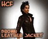 HCF brown leather jacket