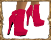 BSU Red Boots w Bow