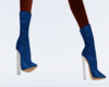 Fall Blue Suede Boot