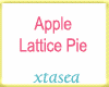 Apple Lattice Pie
