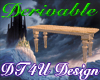 Derivable old wood table