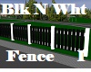 Blk N Wht Wood Fence 1