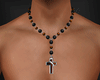 Rosary Cross Red&Black