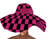 50s Black/Pink Sun Hat