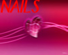 Nails Pink Heart