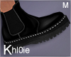 K winter black boots M