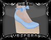 -V- Wedgies Shoe Mesh