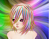 kawaii rainbow hair