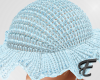 ℰ blue crochet hat