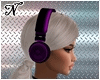 Headphones black purple