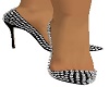 black / diamond heels