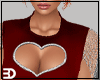 Red Heart Cut Out Dress