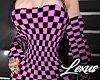 Dress checkered Pink