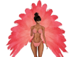 Carnival Feathers-Coral