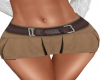 Brown mini skirt