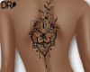 DR- Female back tattoo