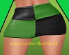 AL/Green Leather Skirt