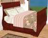 ~R~ Floral Sleigh Bed