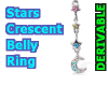 Piercing Belly crescent