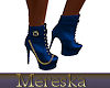 Drk Blue Leater Boots