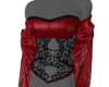Silk & Lace Corset Red
