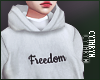[C] Grey Freedom Hoody