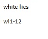 white lies wl1-12