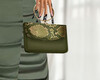 !Green snake bag