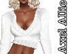 AA White Cropped Sweater