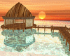 plage coucher soleil